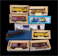 Vintage HO Scale Train Cars and Engine NIB