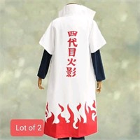 LOT of 2 Anime Cosplay Cloak Japanese Costume Robe