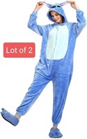 Lot of 2, Onesie Pajamas Adult Animals Cosplay Cos