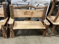 Sassafras Bench w/ Deer Print Backrest