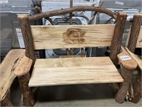 Sassafras Bench w/ Bear Design Backrest