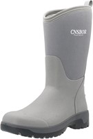 CNSBOR Rubber Waterproof Boots for  Men (Size 8 US