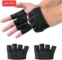 LOT OF 9 - ItPlus Breathable Workout Gloves with P