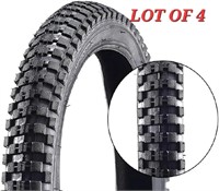 LOT OF 4 -  Tubeless Bicycle Tires. All Black Size