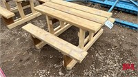 3' wooden Picnic table