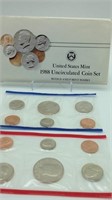 1988 U.S Mint Uncirculated Coin Set P&D