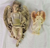 Home Interiors Angel Wall Plaque Candle Holder