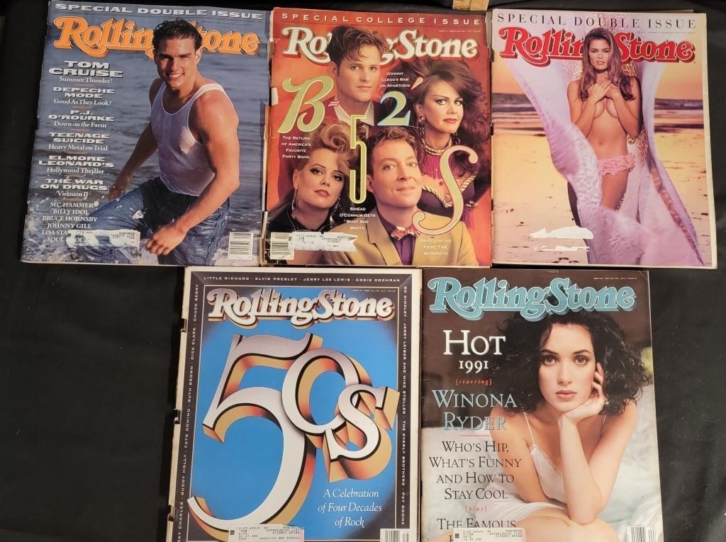 1990's Rolling Stone Magazines
