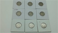 Buffalo Nickels lot of 9