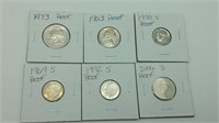 Proof Coins lot of 6