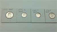 Proof Coins lot of 4