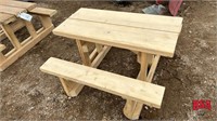3' Wooden Picnic Table