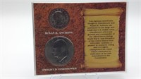 Susan B/D Eisenhower Tribute Coin Set