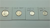 Proof Coins lot of 4