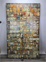 LARGE ABSTRACT PAINT ON CANVAS