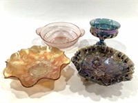 Carnival & Iridescent Glass Bowls