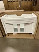 46" White Vanity Base