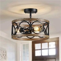 XINGQI Farmhouse Ceiling Light Fixture Modern Semi