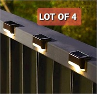 Lot of 4, SOLPEX Solar Deck Lights Outdoor 16 Pack