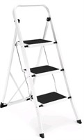 HBTower 3 Step Ladder Folding Step Stool, Withstan