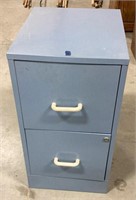 Metal 2 drawer filing cabinet-no key