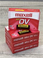 MAXELL MINI DV 60 MIN I DV CAMCORDER TAPES NOS