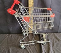 Vtg Mini Metal Shopping Cart Grocery Wire