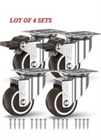 LOT OF 4 - GBL 2 inchHeavy Duty Caster Wheels with