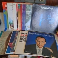 Vinyl Albums, Johnny Cash, Billy Vaughn