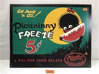 Vintage Style Picaninny Freeze Metal Sign
