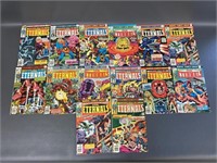 Group Marvel comic books incl Eternals #1 2 3 4 5