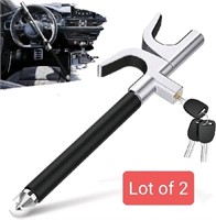 Lot of 2, Steering Wheel Lock Anti Theft Car Lock