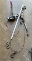 2 Manual Come-Alongs / Hand Cable Puller
