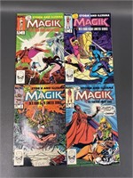 4 Marvel Magik Comic books - #1 2 3 4