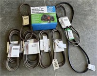 ALL SEASON LAWN TRACTOR COVER; 9 MISC V-BELTS