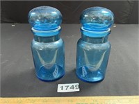 Blue Glass Apothecary Jars