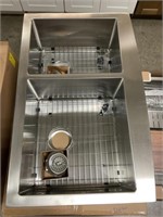 Stainless Steel 60/40 Double Farm Sink