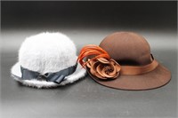PAIR OF WOMENS VINTAGE HATS