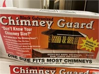 Black Galvanized Chimney Guard