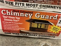 Black Galvanized Chimney Guard