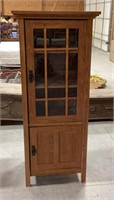 Curio cabinet-24 x 18.75 x 55.25-particle board