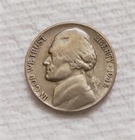 OF) 1945 D Silver Nickel