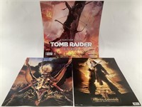 (3) Posters, Pirates of the Caribbean, Tomb Raider