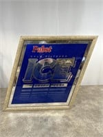 Pabst framed mirror beer sign, dimensions are 20