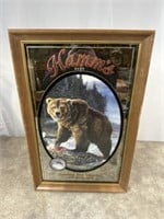 Hamms framed mirror American Bear Collection beer