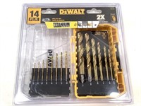 DeWalt 14Pc Titanium Drill Bit Set NIB