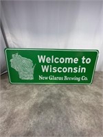 New Glarus Brewing Co. Metal sign Welcome To