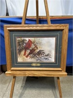 Gamini Ratnavira framed Cardinal print,