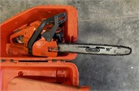 HUSQVARNA 16" BAR CHAIN SAW IN CASE