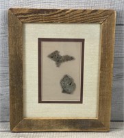 THE PETOSKEY STONE FRAMED IN MICHIGAN BARNWOOD